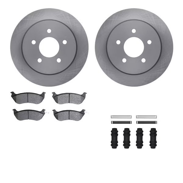 6512-56079, Rotors with 5000 Advanced Brake Pads includes Hardware, Dynamic Friction Co, Mfr#: 6512-56079